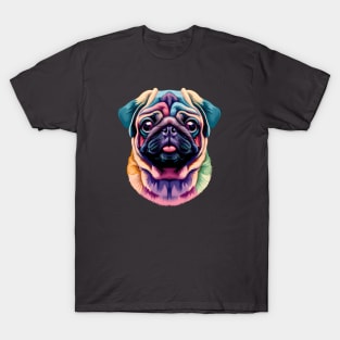 Pug Doggo Companion Dog Art T-Shirt